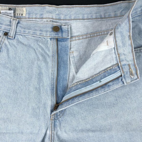 Rigolletto Mens Denim Shorts Blue pockets  Jeans - Picture 5 of 7